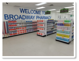 Medicines inside Broadway Pharmacy